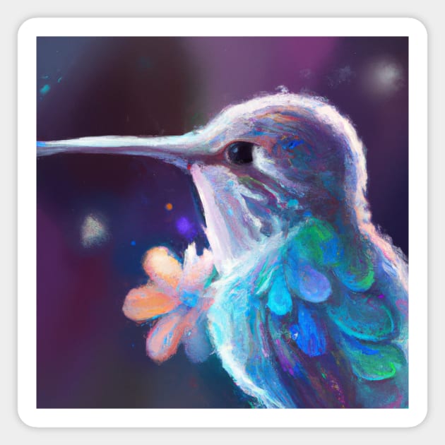 Cute Hummingbird Drawing Sticker by Play Zoo